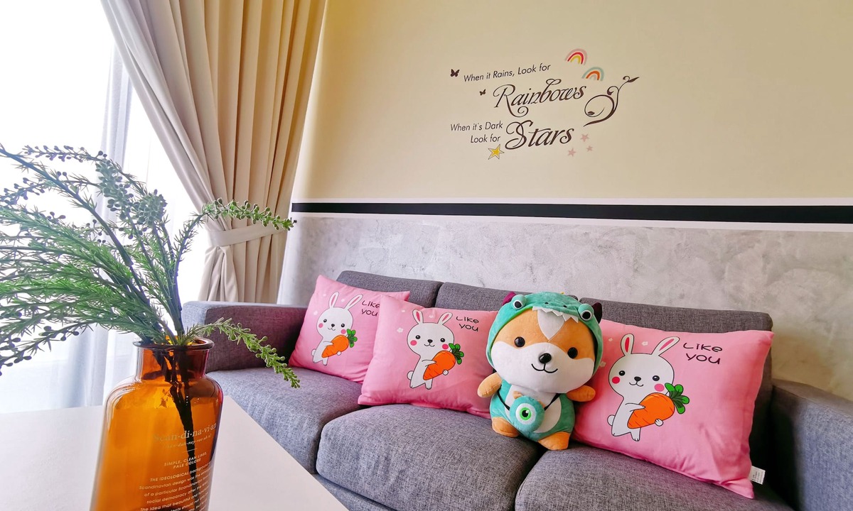 Medini Apartment | 6min walking- Legoland Happy Rainbow Suite for Families 2R2B 1-8pax Max Lakeview