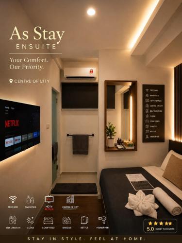 Downtown Kota Kinabalu Apartment | As Ensuite Cozy Room Netflix Centre KK