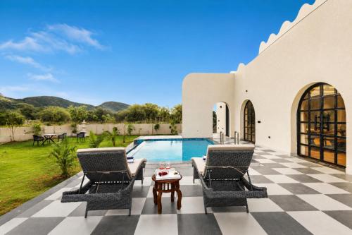 Jamwa Ramgarh Villa | Belvedere Villa 4-BHK Villa With Pool, Garden & Bar