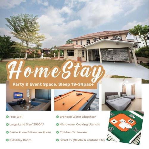 Seremban House | City Huge Land Bungalow Event, Gathering & Party