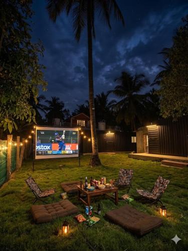 Channapatna House | Coconut Grove Eco Stay with Pool BBQ and Cinema