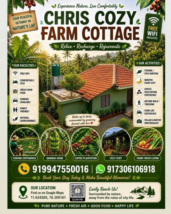 Sulthan Bathery House | Cris Cozy Farm Cottage