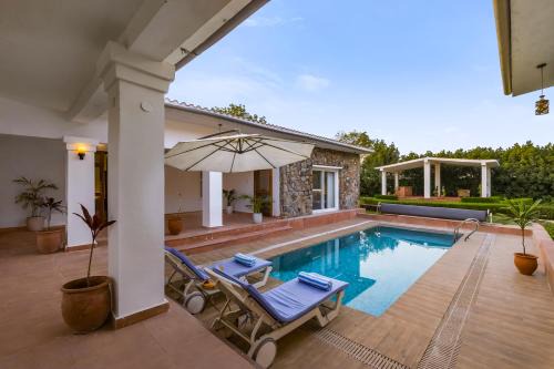 Faridabad Villa | ELIVAAS The Aravalli Reserve The Isley Pet-Friendly Villa with Pool, Gazebo and Sit Out