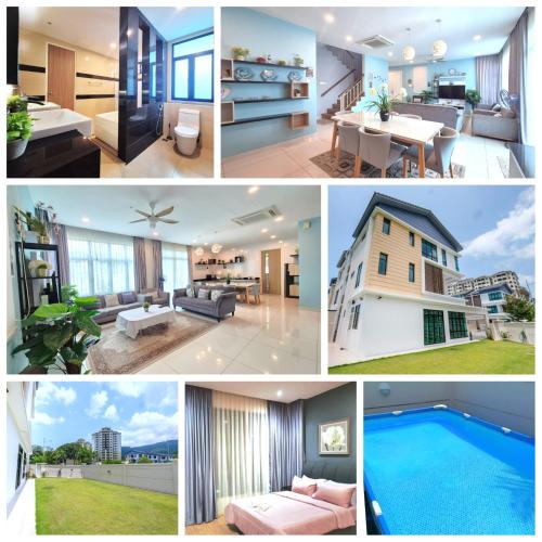 Batu Ferringhi House | FERRINGHI RESORT 5-BEDROOM with POOL, BBQ SET, WiFi, Netflix & WALK to BEACH