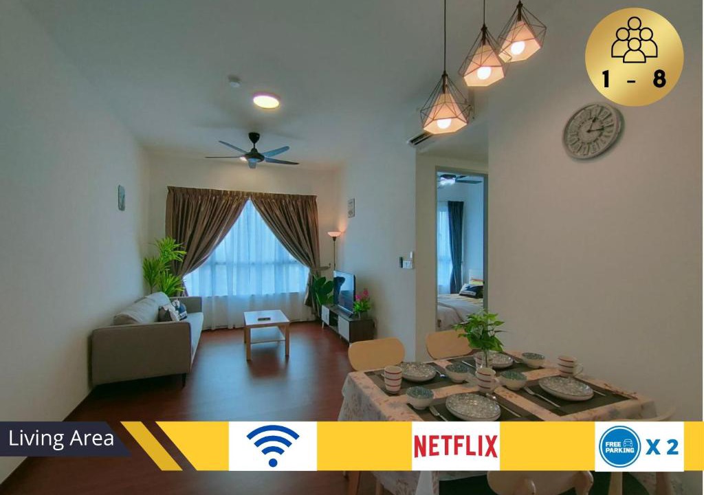 Shah Alam Apartment | #GA2, Cozy 2R2B Relaxing Skyline Views