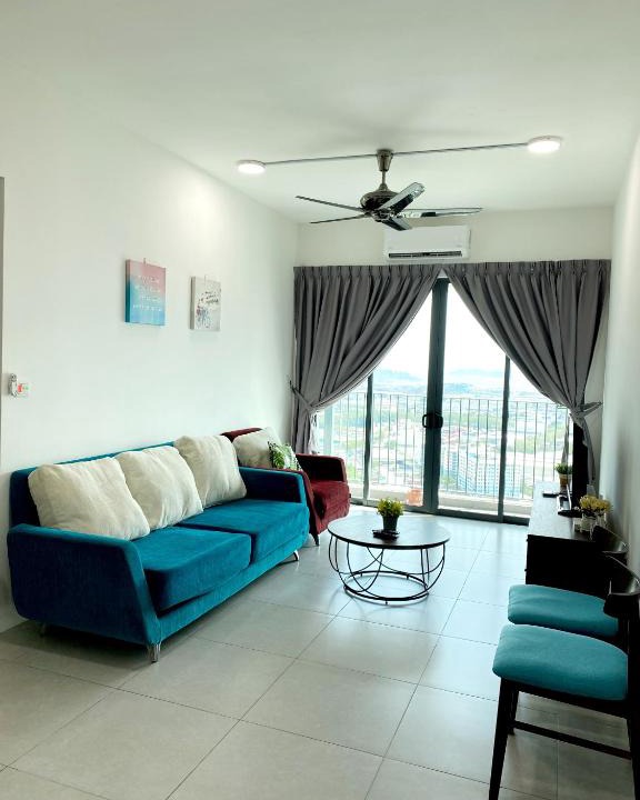 Kampung Masjid Timah Apartment | Jovial Modern Cozy HOUSE 3 ROOM 8 pax@meritus