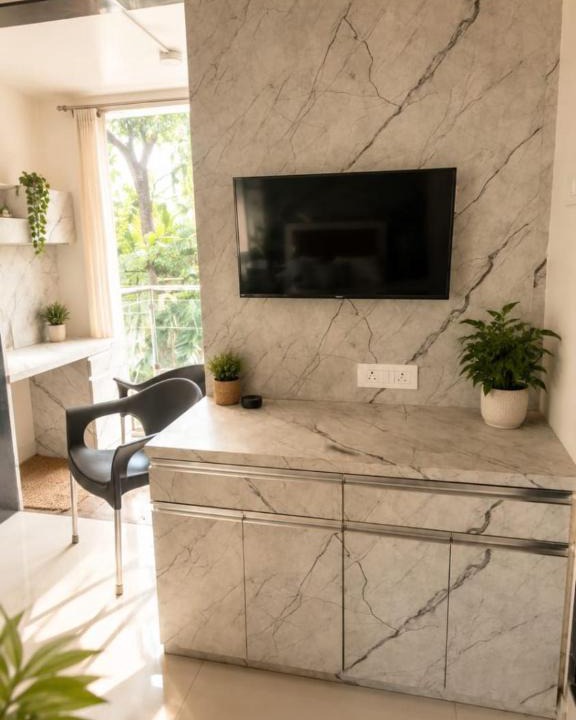 Aundh Apartment | LuxeBnb - The Olive Maple Room