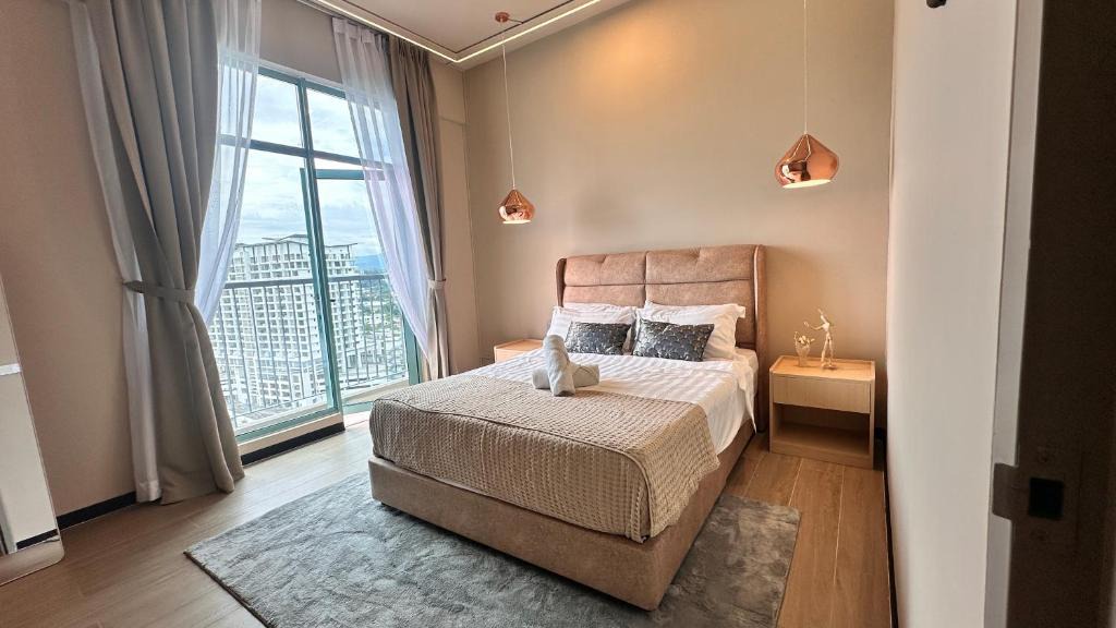 Likas Apartment | Luxury, Cosy Seaview 1 bed Suite near SICC, Cuckoo