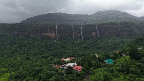 Karjat Villa | Misty Falls Karjat Waterfall view