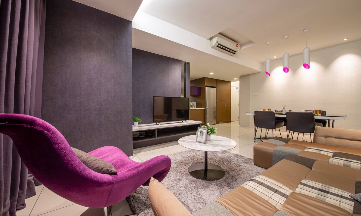 Taman Hock Ann Condo | Mulberry Verve Suites KL Mid Valley 4Pax 2 Bedroom