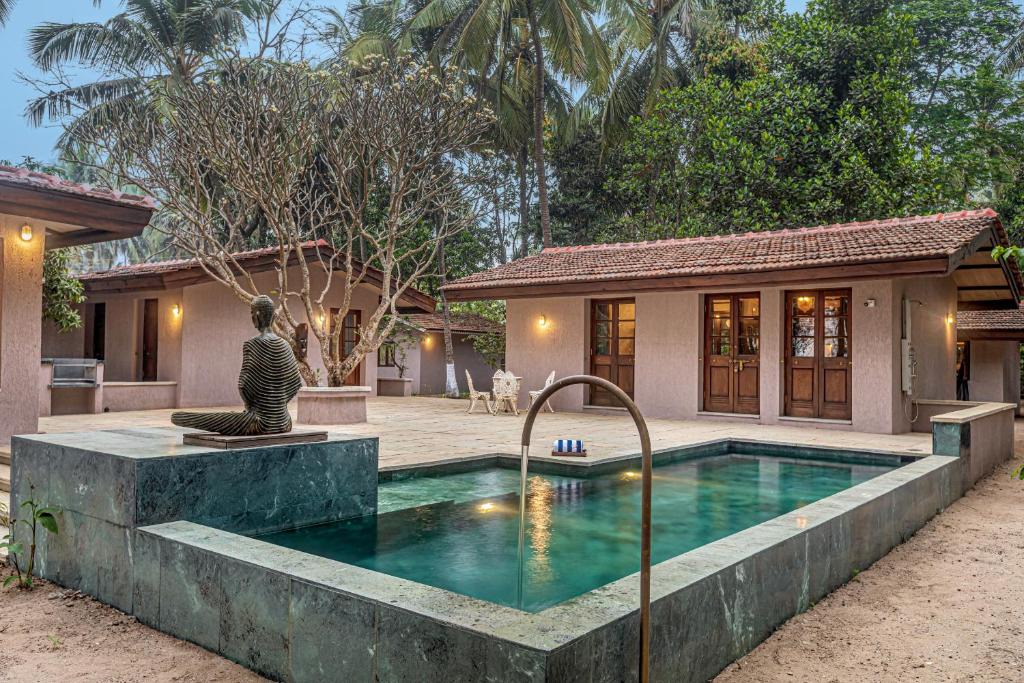 Palghar Villa | SaffronStays Bay Watch - 3BR beachfront pool villa with bonfire, gazebo & coconut grove lawns along Kelwa shoreline