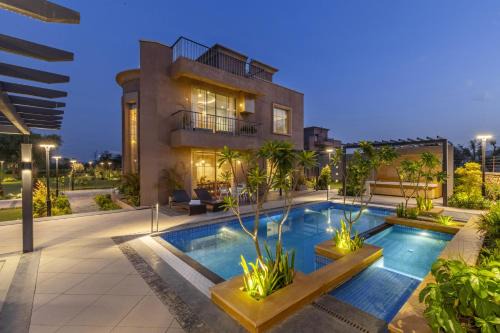 Jamwa Ramgarh Villa | Skyza Farms 3 BHK Snehzy Villa with Private pool, Gazebo and Garden
