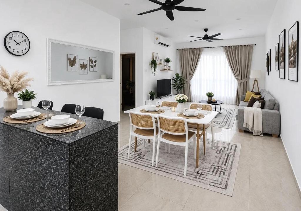 Pulau Gedong Apartment | Sunset View - Klebang Melaka - PS5 Gaming - Netflix - Pool - 3BR - 10Pax