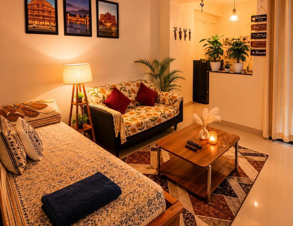Durgapura Apartment | The Cozy Cloud 11, 1BHK Apartment Near WTP Mall and Airport
