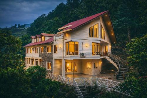 Chamba House | Vedanta Oneness Luxury Homestay Chamba Balcony Bonfire River