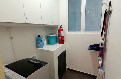Malacca City Condo | 1 bedroom condominium, 1 to 6 guests, 1 bath room, living and kitchen area.