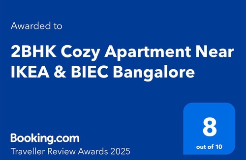 Narasapura Apartment | 2BHK-Loft Cozy Apartment Near BIEC & KSCA Cricket Stadium Bangalore