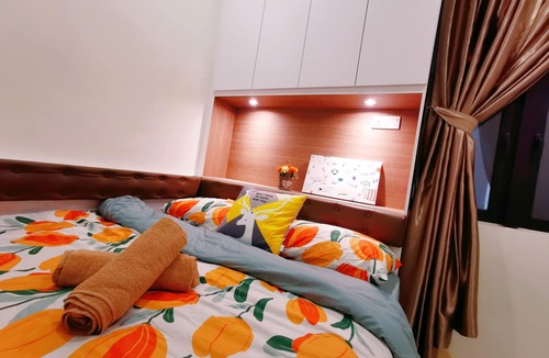 Nusajaya Apartment | 8 mins Walk to2B2R@ Legoland-Happy Sunshine Suite for families-Lakeview Cozy!8px