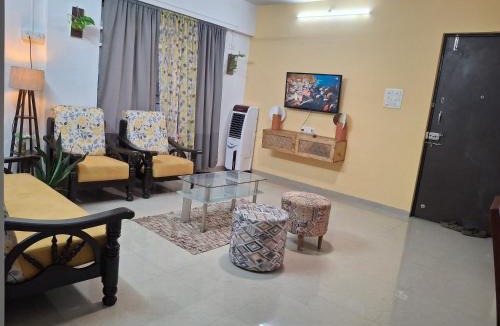 Thane West Apartment | AaryaStays Boho 2 bhk next to Thane station
