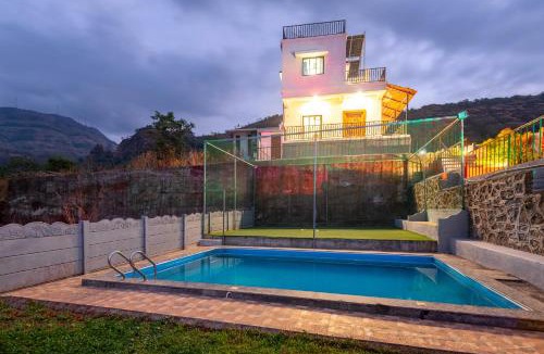 Karjat Villa | Ansh Villa Luxury 4-BHK Pet-friendly Getaway with Private Pool, Lawn & Sports Turf Near Solanpada Dam & Sahyadri Waterfall