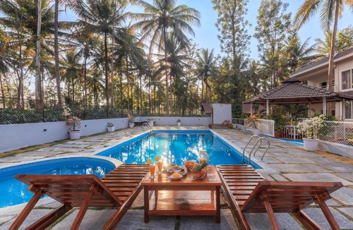 Kushalnagar Villa | Bask In The Greens Coorg with Private Pool - Pet Friendly - Complimentary Breakfast
