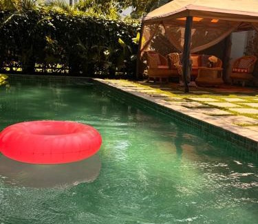 Kudal Villa | Big Pvt Pool & Garden 3BHK Villa, Morjim Beach 10-14mts