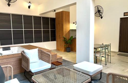 Sainagar Apartment | Candolim's Exclusive 1BHK - Curated Couple Stay with Private Jacuzzi Near Beach