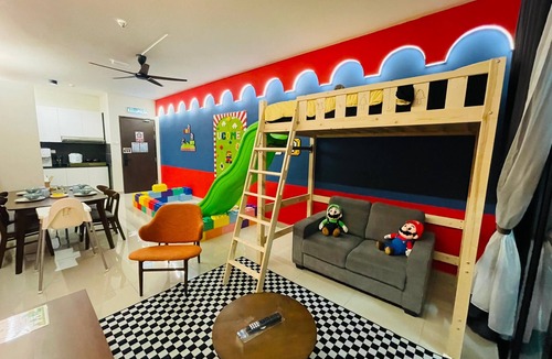 Bandar Penawar Apartment | Family-Friendly Home with Slide & LEGO Play Area