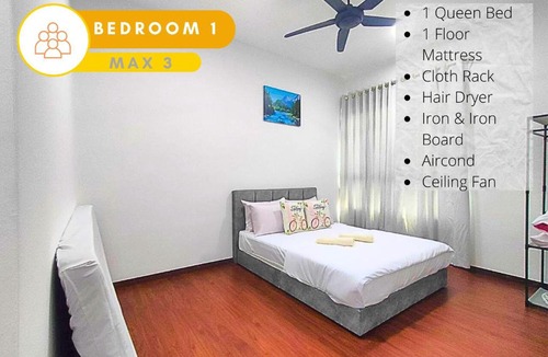 Shah Alam Apartment | #GA7, Delight 2R2B Modern High-Floor Retreat