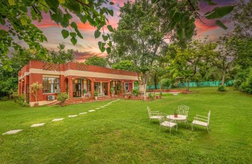 Gurugram House | Hostie Chinar Haveli and Tranquil Greens Rustic 8 BHK Estate with two swimming pools
