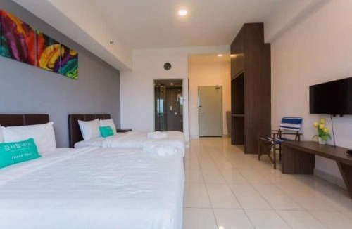 Tanjung Aru Apartment | KK studio B 2 Queen Bed and Netflix