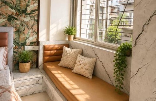 Aundh Apartment | LuxeBnb - The Olive Maple Room