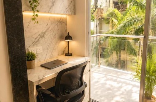 Aundh Apartment | LuxeBnb - The Olive Maple Room