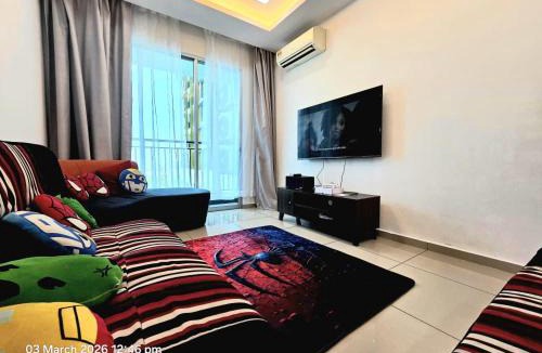 Bandar Perda Apartment | Marvel Nest- 3bedroom-Poolview-10pax