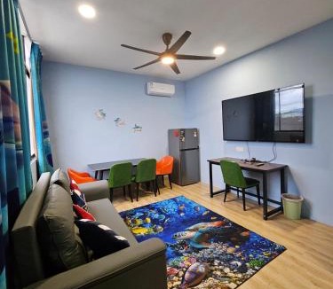 Pusat Komersil Lee Ling Apartment | Matang Centre, SeaWorld Theme, Walk Up 1st Flr APT