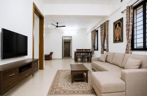 Tirupati Apartment | Newly built Spacious & Luxurious 1650 sft 2BHK with AC, fully functional kitchen, car parking in Tirupati near Railway Station