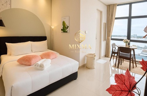 Downtown Kota Kinabalu Apartment | Panoramic Seaview KK City The Shore at Mixma Suites