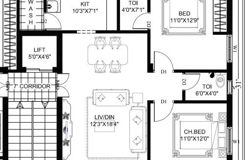 Gachibowli Apartment | Premium 2BHK Gachibowli Walk to AIG- ISB-Microsoft