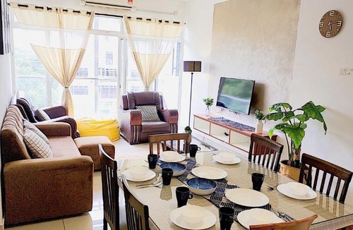 Presint 15 Apartment | Putrajaya Dwiputra Residences, Fully Air-Con 3BR Homestay