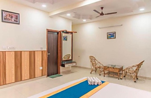 Kuthar Apartment | Red and Blue Apartments by grotto peace