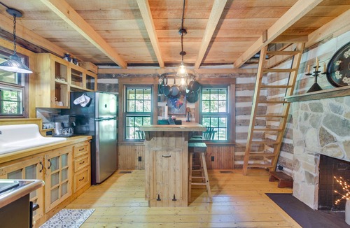 Peaks Cabin | Restored Buchanan Log Cabin on 9-Mile Creek!