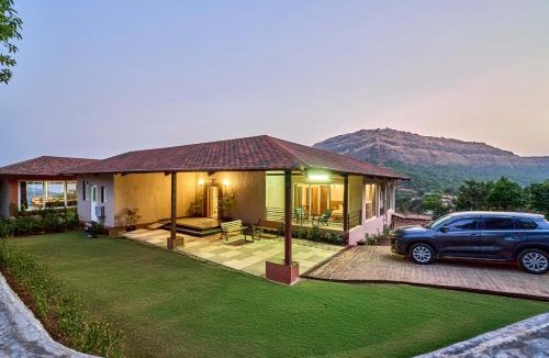 Kadadhe Villa | SaffronStays Blissfort - 5BHK Villa in Pawna with Infinity Pool, Games Room & Valley Views