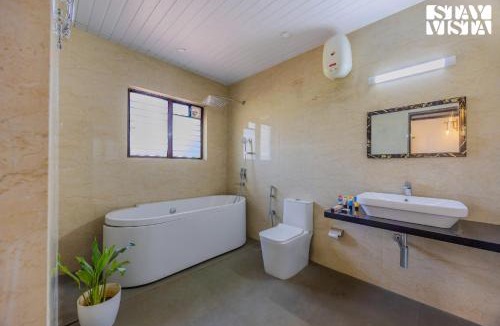 Nagoa Villa | StayVista at Cerulean Frame with Pool, WiFi