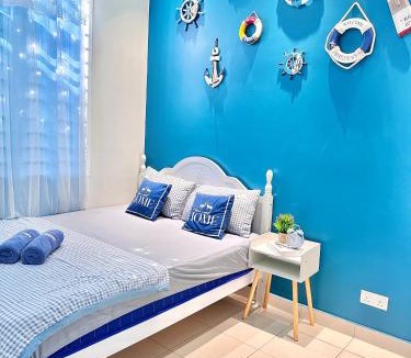 Sungai Pelek House | The Blue Memories Homestay with Mediterranean Style