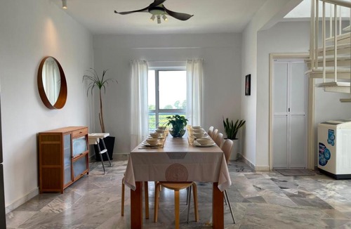 Baharu Apartment | The Coastal Penthouse PD, Seaview, BBQ, 4-10Pax