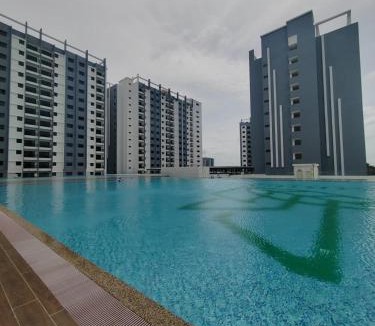 Klebang Besar Apartment | Totoro Homestay at Pulau Gadong Melaka