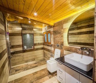Chamba House | Vedanta Oneness Luxury Homestay Chamba Balcony Bonfire River