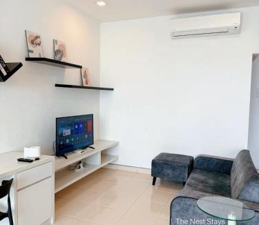 Kampung Bukit Dukong Apartment | WHITE TILES 2人名宿, LANDMARK2, Sg Long, Kajang, FREE WIFI, QUIET SPACE, NICE VIEW