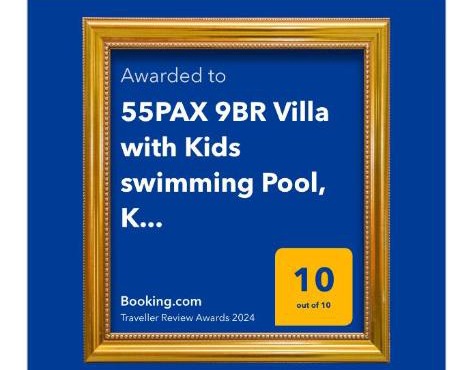 40 PAX 9BR Villa with Kids swimming Pool, TV, BBQ n Pool Tables near SPICE Arena Penang 9800 SQFT