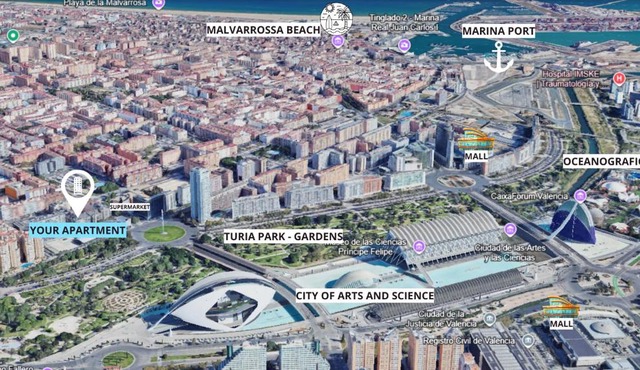 CASA FLORIT - Pitiusas Studio - 4 Guests - 5 minutes City Arts & Sciences in Valencia